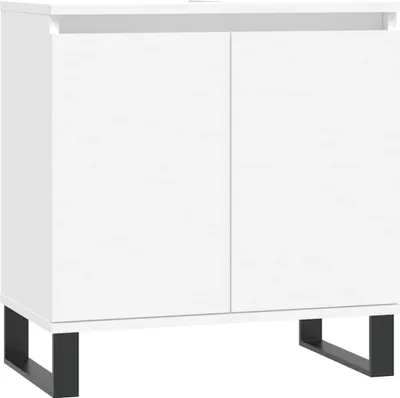 Obrázok produktu pre vidaXL Kúpeľňová skrinka biela 58x33x60 cm Materiál drevo