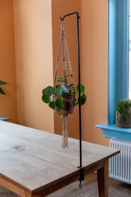 Produktbild von degawo Tisch Deko Tischhaken Haken Klemme Gestell Deko Metall schwarz Hänger