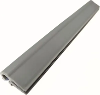 Produktbild von Sichtschutzstreifen zaun|zu Klemmschiene PREMIUM-Clip Zaunblende Doppelstabzaun Hellgrau 1er Pack