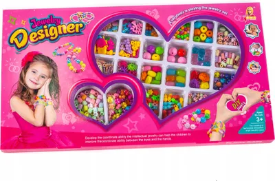 Produktbild von XXL Perlenset Schmuckherstellung - Armbänder Bastelset für Kinder - Bunte DIY Perlen