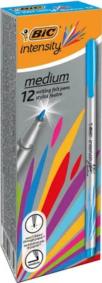 Zdjęcie produktu dla BIC 964784 12x intensywne flamastry średnie niebieskie