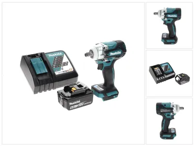 Zdjęcie produktu dla Akumulatorowy klucz udarowy Makita DTW 300 RG1 18 V 330 Nm 1/2" bezszczotkowy + 1x akumulator 6,0 Ah + ładowarka