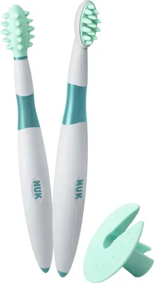 Immagine prodotto di Nuk Set di apprendimento per la cura dei denti in 2 pezzi con anello protettivo