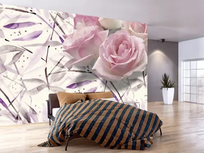 Produktbild von Vlies Fototapete 350x256 cm Tapeten Wandtapete XXL Blumen Rose b-A-0205-a-b