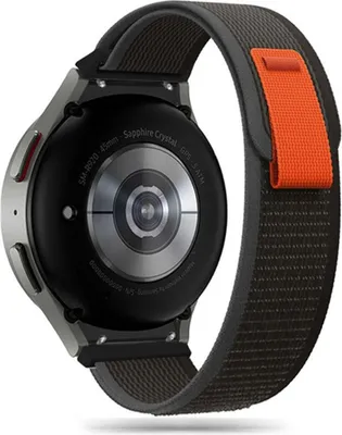 Zdjęcie produktu dla Pasek nylonowy Tech-Protect do zegarka Samsung Galaxy Watch 4/5/5 Pro/6/7/FE - czarny