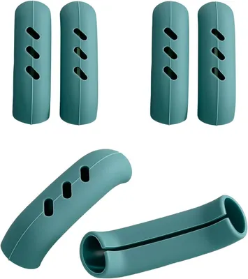 Imagen del producto de Fundas de silicona para mangos, resistentes al calor, juego de 6 unidades, para sartenes de hierro fundido