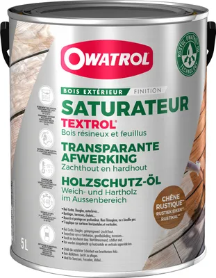 Produktbild von Textrol - Naturöl für Holz draußen - Owatrol - Eiche rustikal 5 Liter