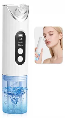 Produktbild von Porensauger Mitesserentferner 3 Stufen – 6 Aufsätze, Wasser-Sauerstoff, Blaulicht | USB Gesichtsreiniger gegen Pickel
