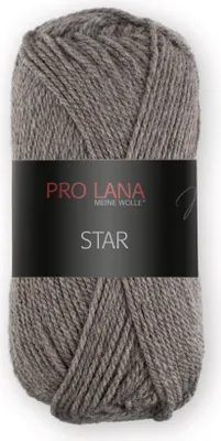 Produktbild von Pro Lana Star 50g (09) grau-braun meliert