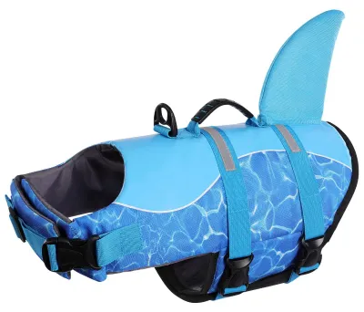 Image de Gilet de natation pour chien - Motif camouflage requin