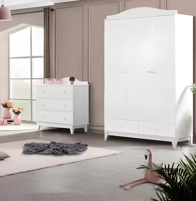 Immagine prodotto di Set per camera da letto per bambini, armadio  comodino moderno, mobili per la camera da letto