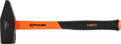 Produktbild von NEO TOOLS Schlosserhammer 300-2000g, Glasfasergriff Fiberglas, für Schlosser-, Tischler- und Blechschmiedewerkstatt - 2000g