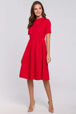 Produktbild von Makover Midikleid für Frauen Molla K028 rot XL