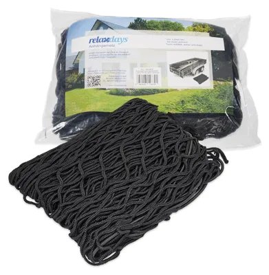 Obrázok produktu pre Relaxdays, sieť na prívesné vozidlo, sieť na upevnenie batožiny, rozťahovacia až do rozmerov 3 x 2 metre, čierna