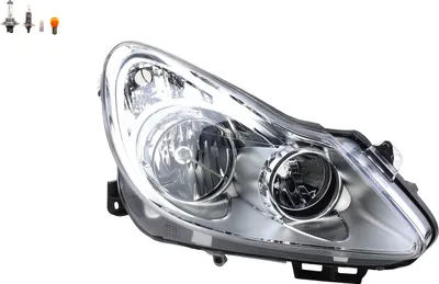 Produktbild von Scheinwerfer passend für Opel Corsa D 07/2006 -12/10 Rechts Leuchtmittel 1216188 93189358 Johns