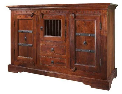 Immagine prodotto di MASSIVMOEBEL24 | OXFORD #412 Credenza in legno di acacia - laccato / nougat 130x50x85