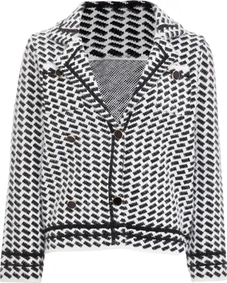 Produktbild von CARNEA damen strickjacke - schwarz weiss, M