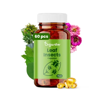 Produktbild von Blattinsekten Kapseln 60 Stück - Ungiftig - Kräuter - Topfpflanzen - Gartenpflanzen - Langsame Freisetzung - Organifer