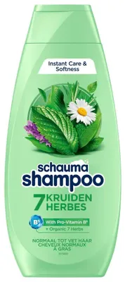 Produktbild von Schauma Shampoo mit 7 Kräutern für normales bis fettiges Haar (400 ml)