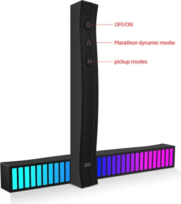 Image de Son réactif LED Light Bar RGB Coloré App musique audio rythme Bande dynamique f��r Car Gaming PC TV -room