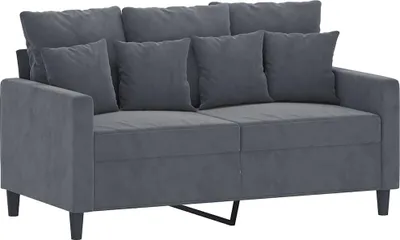 Produktbild von vidaXL 2-Sitzer-Sofa Dunkelgrau 120 cm Samt