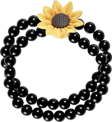 Produktbild von Hippie Perlenarmband mit Sonnenblume