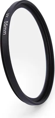 Image de filtre UV 55 mm, filtre UV Protection de la lentille en verre pour Pentax