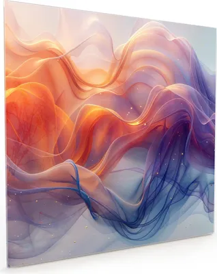 Produktbild von Küchenrückwand Spritzschutz Glas mit Motiv Farbwirbel 40 x 40 cm
