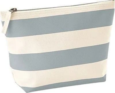 Image de Westford Mill - Sac à accessoires "Nautical" RW9142 (Taille unique) (Naturel/Gris)