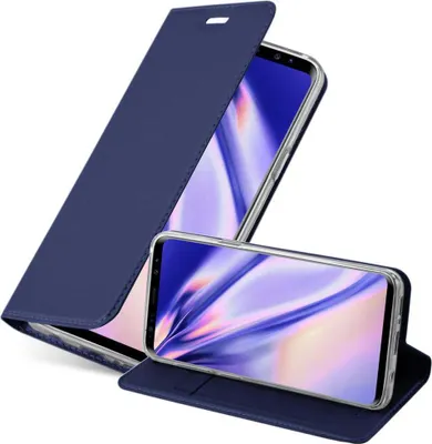 Image de Cadorabo Housse pour Samsung Galaxy S9 Housse de protection en bleu Cover Etui Book Case Booklet