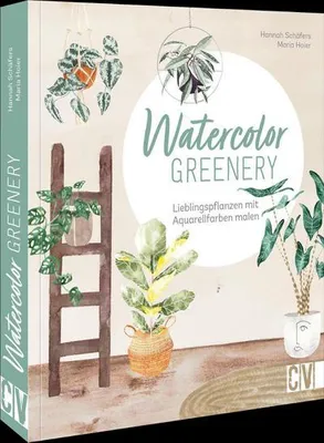 Obrázok produktu pre Buch: Aquarelltechniken & Brushlettering – Pflanzenmotive, Vorlagen und Anwendungsbeispiele
