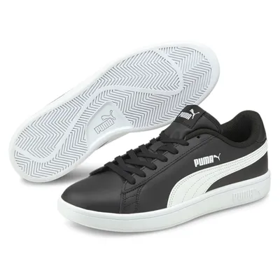 Produktbild von Puma Retro Sneaker Echtleder 'Smash v2 L'  puma black - puma white, Neutral EU:44 EU