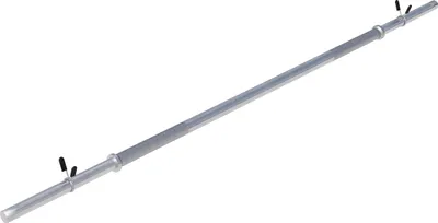 Produktbild von GORILLA SPORTS® Langhantelstange - Ø 30 mm, 150 cm länge, mit 2 Federverschlüsse, bis 200 kg Belastbar, aus Chrom - Langhantel, Hantelstange, Hantel, Langhantel-Stange