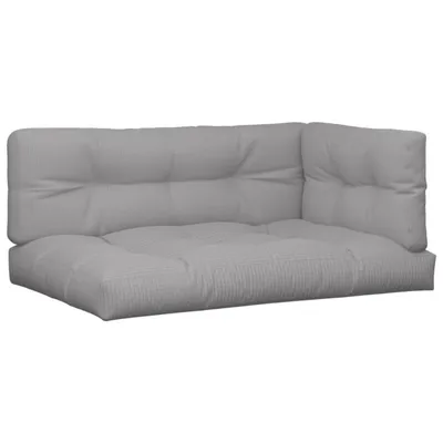 Immagine prodotto di vidaXL Cuscino Pallet 3 pezzi in tessuto grigio
