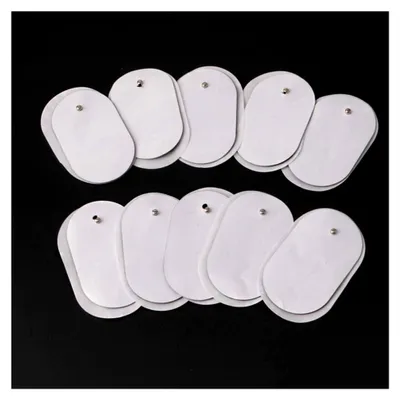 Produktbild von 10-teiliges Set Silikongel-Elektroden-Ersatzpads für Massagegeräte