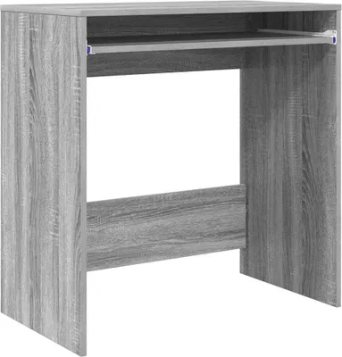Image de vidaXL Bureau gris Sonoma 77,5 x 43 x 79 cm Bois composite
