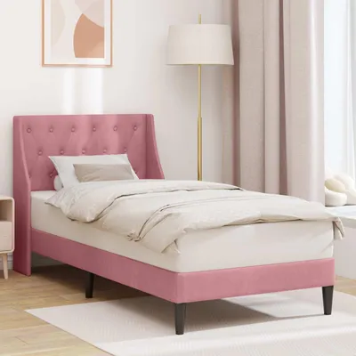 Image de Maison Exclusive - Cadre de lit avec tête de lit Rosa 100 x 200 cm, velours