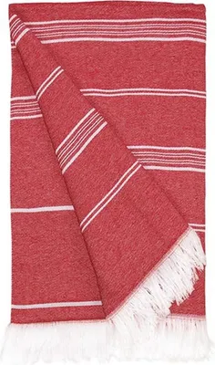 Produktbild von The One Towelling® T1-RHAM | Recycled Hamam Towel - 100 x 180 cm - Farbe: Red - Größe: 100 x 180 cm