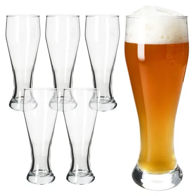 Produktbild von 6er Set Seppl Baby-Weizenbiergläser 0,3 L geeicht Weißbierglas klein