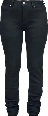 Produktbild von RED by EMP Damen schwarze Skinny Fit Mid Rise Jeans W27L32