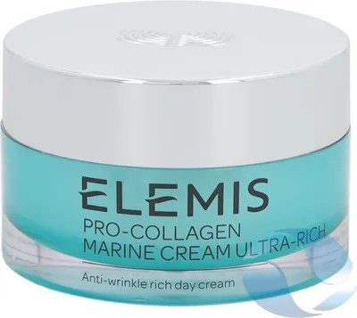 A product shot of a jar of Elemis Pro-Collagen Marine Cream Ultra-Rich.