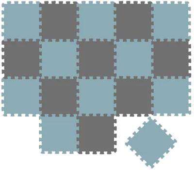 Image de 18 pièces tapis de jeu bébé tapis puzzle - 30x30 tapis d'éveil tapis de sol chambre d'enfant