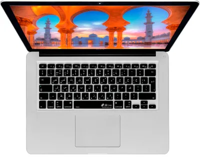 Produktbild von Tastatur Cover Arabisch Schwarz für MacBook Pro/Air