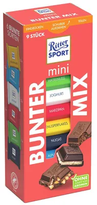 Produktbild von Ritter Sport mini Bunter Mix 9er