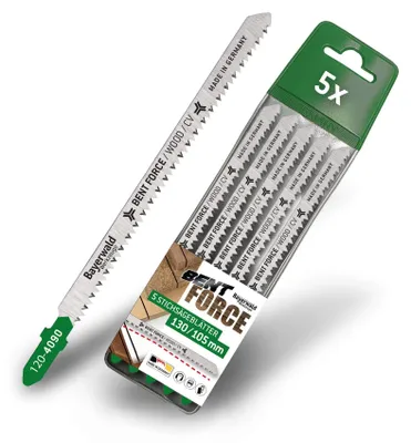 Obrázok produktu pre Pílové listy – balenie 5 kusov – 130 mm, určené na drevo – vynikajúca kvalita rezu