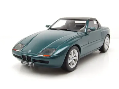 Obrázek produktu pro BMW Z1 Roadster uzavřený 1987 tmavě zelený model auta 1:18 Schuco