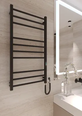 Produktbild von ELNA Badheizkörper Elektrisch Niedrigkohlenstoffstahl 180W 101x53 cm mit Thermostat