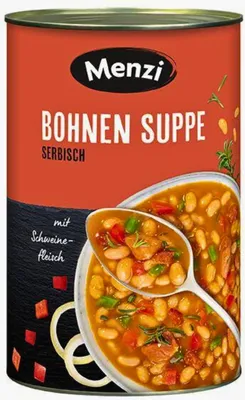 Produktbild von Menzi Bohnensuppe Serbisch, 4200g