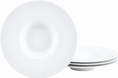 Produktbild von CreaTable, 25149, Show Time Stripes Weiss, Tellerset 4-tlg, Porzellan