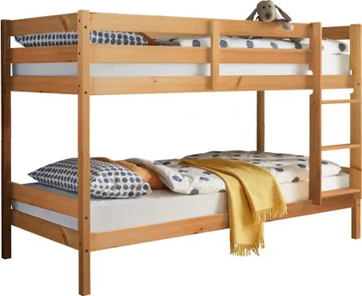 Produktbild von Kinderbett Jugendbett Bett Kinder Etagenbett "Moritz I" Kiefer Natur